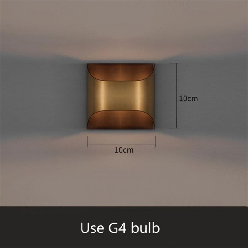 Full Copper Luxury Wall Lamps Modern Hotel Corridor Lamp for Living Room Bedroom Bedside Lamps Background Light LED Wall Lights
