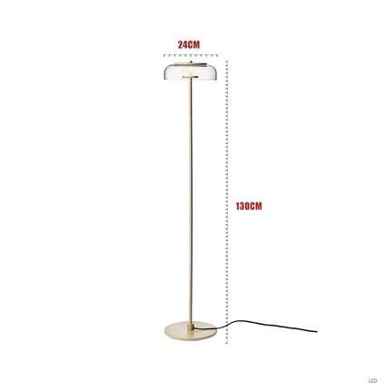 Postmodern LED Floor Lamp Nordic Gold Iron Floor Lamps for Living Room Stand LED Light (WH-MFL-120)