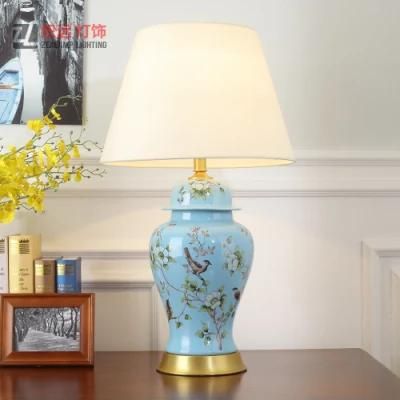 Chinese Ceramic Vase Table Lamp for Hotel Bedroom (TL8003)