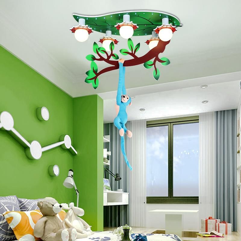 Children′s Bedroom Decor LED Lights for Room Indoor Chandelier Monkey Lamp (WH-MA-155)