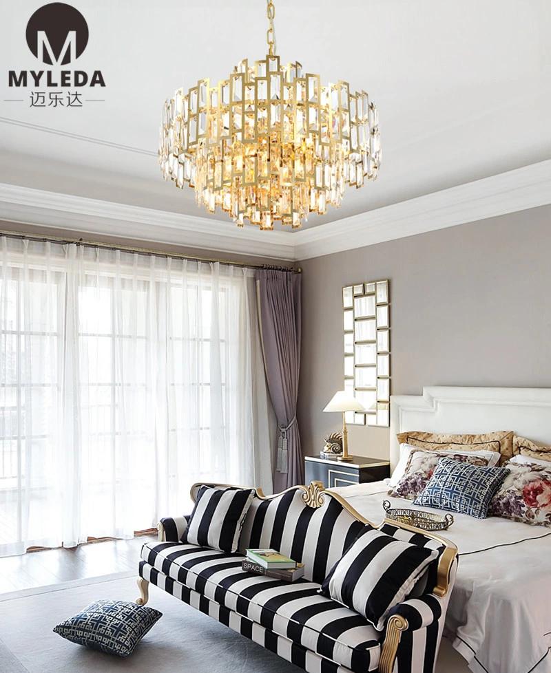 Hot Sale Modern Chandelier Interior Lighting Crystal Pendant Lamp