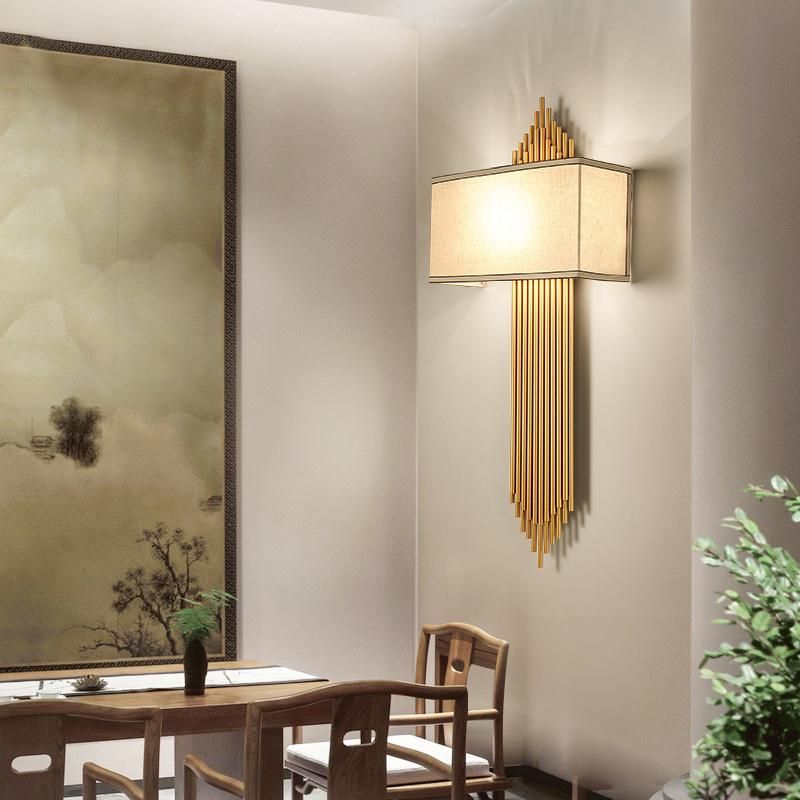 Gold LED Wall Lamp Bedroom Bedside Stairs Corridor Simple Wall Decoration Light (WH-OR-144)