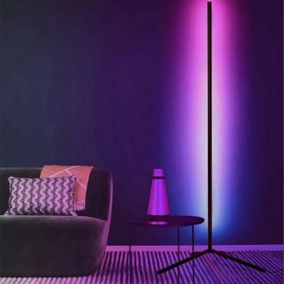 Black Pleated Morden Paper Lantern Home 1227 Giant LED Marble Square Flared Metal Base Floor Lamp