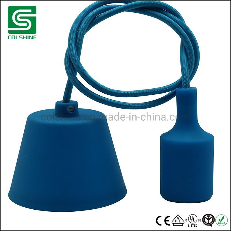 E27 Colorful Plastic Pendant Light Decoration Silicone Lamp