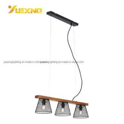 E27 Max 7W Net Wooden Custom Chandelier Surface Mounted Chandelier Pendant Lamp Light