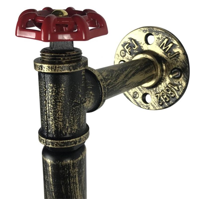 Retro Industrial Wind Hemp Rope Wall Lamp Personality Iron Rust Water Pipe Wall Lamp (WH-VR-01)