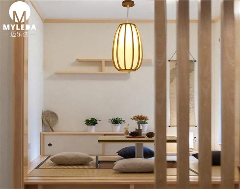 Popular LED Ceiling Modern Metal Chandelier Bamboo Pendant Light