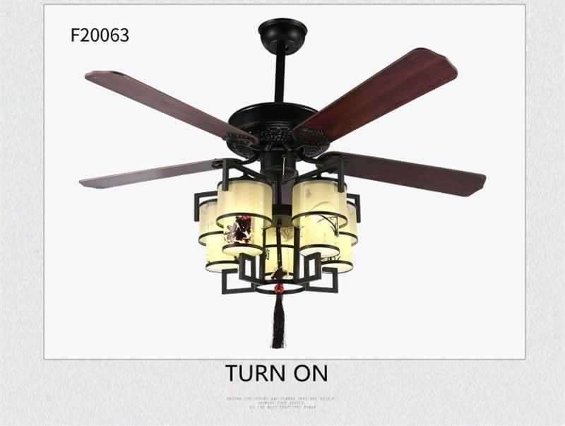 Nordic Modern Glass Lampshade Indoor Lighting Bedroom LED Remote Control Ceiling Fan