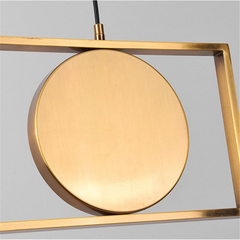 Modern Line Pendant Lights Designer Ring Hanging Lamps Dining Room Bedroom Bedside Restaurant Living Room Light Fixtures