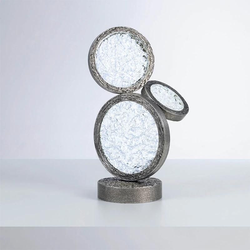2022 Modern Hotel Lobby Round LED Ring Ceiling Light Black and Gold Chandelier Light