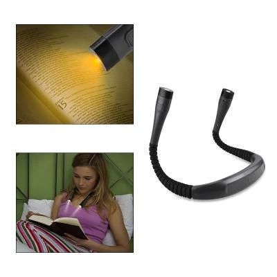 Hands Free 2 Super Bright LED Bulbs Neck Working Light Reading Lamp