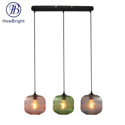 How Bright Modern E27/E26 Hanging Lamp High End Colorful Glass Ball Pendant