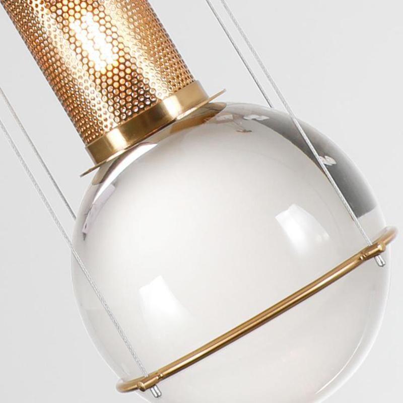Creative Light Bulb Crystal Chandelier Industrial Style Pendant Lamp Light