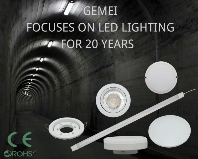 Energy Saving Moisture-Proof Lamps IP65 Waterproof LED Bulkhead Light for Balcony White Round 18W with CE RoHS