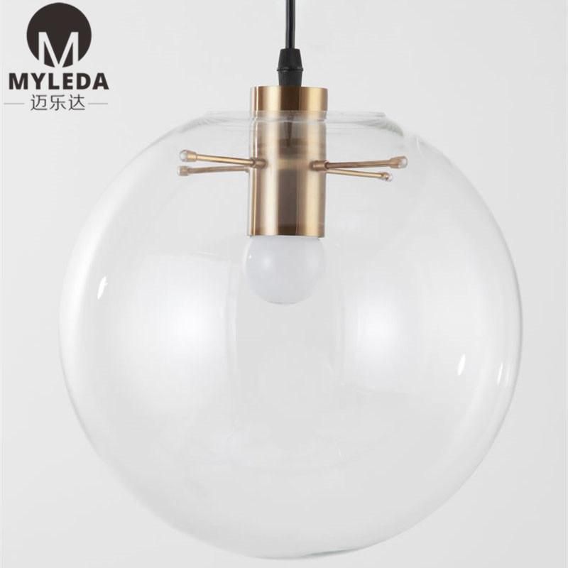 Modern Metal Luxury Glass Hall Restaurant Pendant Light Chandelier