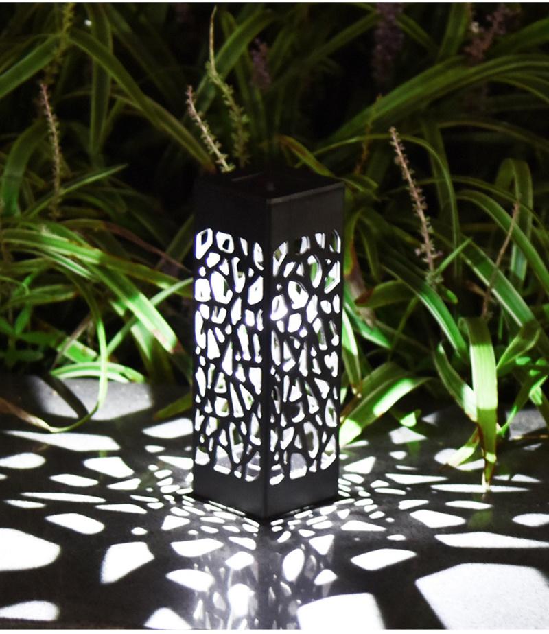 LED Solar Fence Solar Powered Pillar Lamp Outdoor Waterproof IP65 Wall Light for Villa Courtyard Landscape Garden Decor
