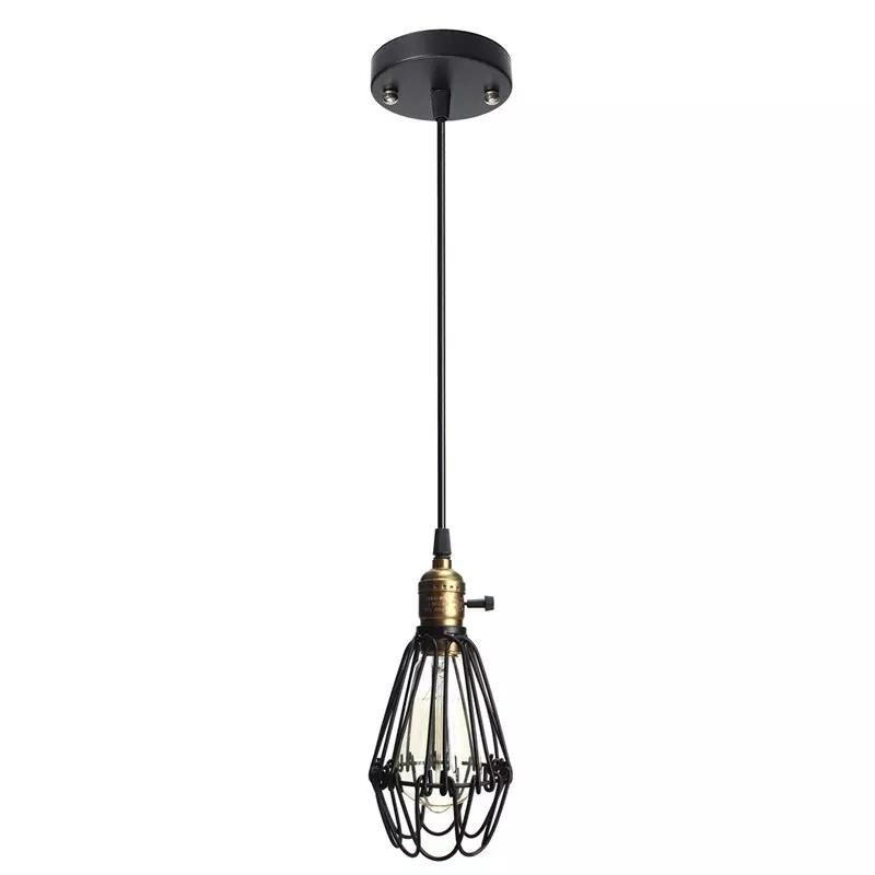 Bar Restaurant Decorative Lamp Simple Cage Shade Pendant Light E27 Light Holder