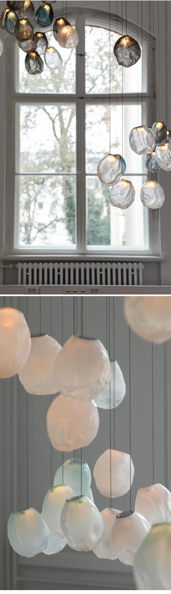 Round White Custom Modern Decorative Hanging Pendant Light