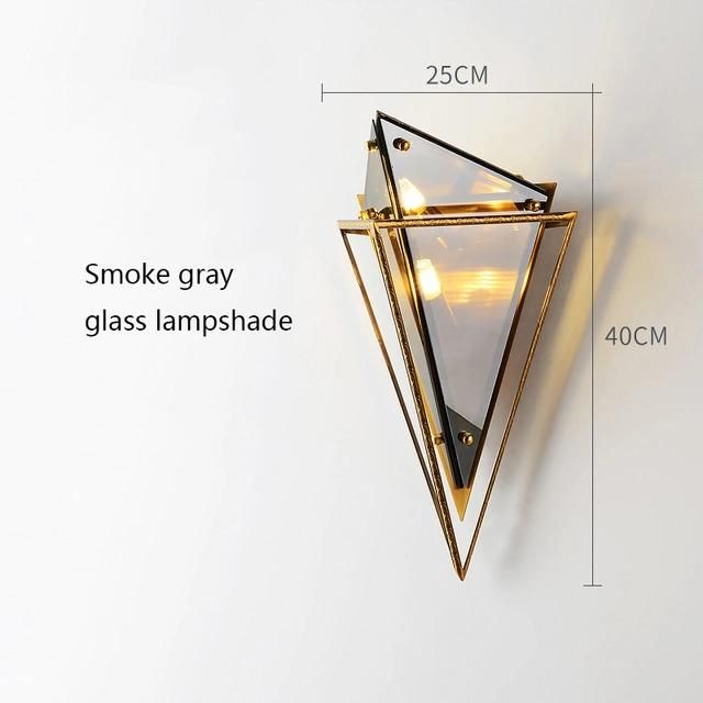 Geometric Wall Lamp Postmodern LED Corridor Aisle Creative Design Triangle Wall Sconce (WH-OR-195)