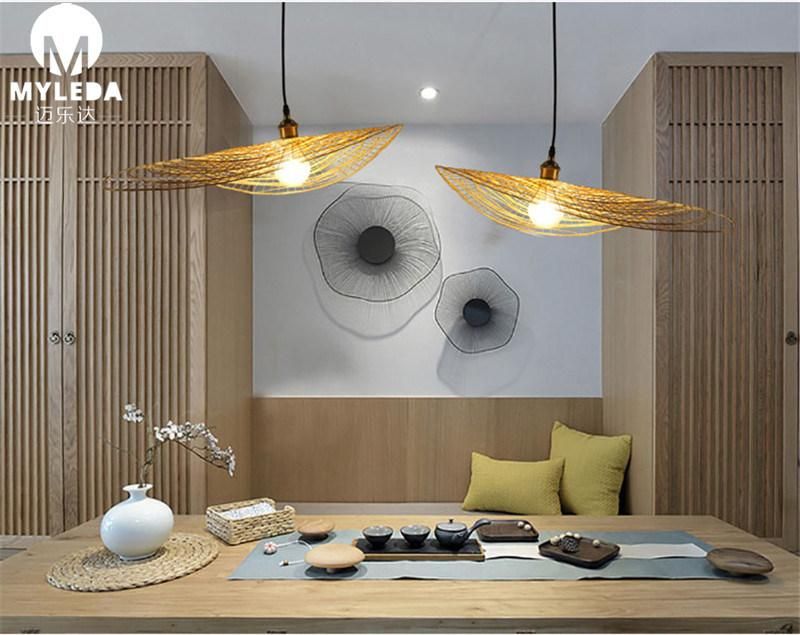 Chinese Style Shade Restaurant Stair Bamboo Pendant Light