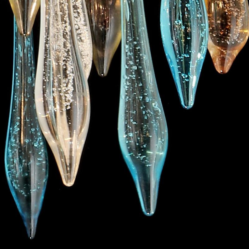 2022 Wholesale Indoor Living Room Bedroom LED Hanging Colorful Pendant Light Modern Luxury Chandeliers Crystal Light