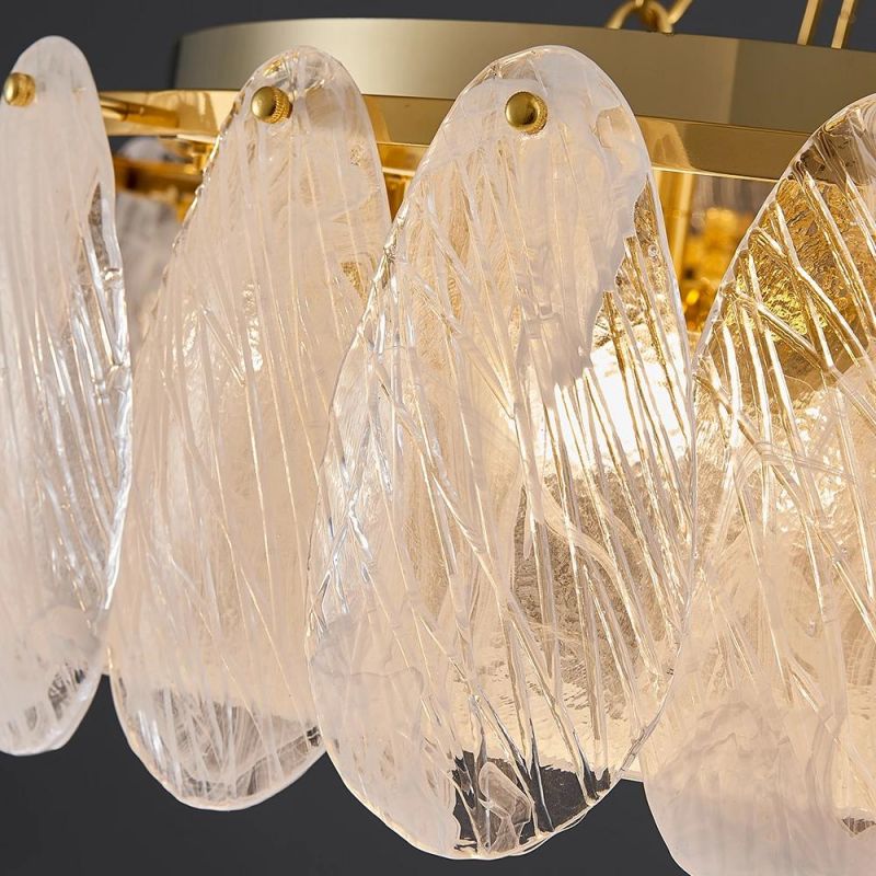 Ceiling Chandelier for Living Room Leaf Glass Decorative ceiling Lights Modern ceiling Lamp (WH-CA-64)