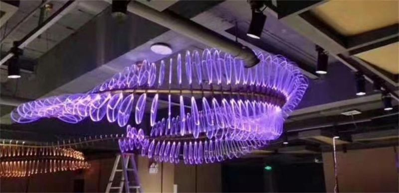 Custom Bar Decoration Colorful Chandelier KTV Bar Special Atmosphere Personalized Creative Special-Shaped Horse Running Bar Lamp