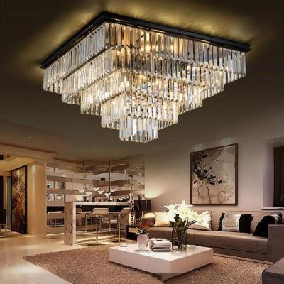 Modern Vintage Crystal Ceiling Light Flush Mounted Crystal Ceiling Light (WH-CA-94)