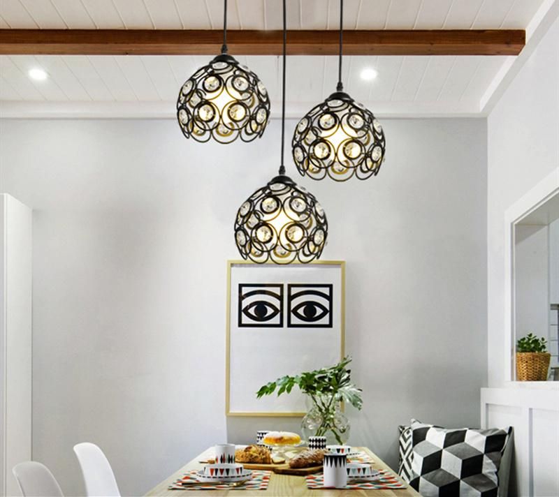 White Black Nodic Pendant Light Crystal Chanderlier Lighting Modern Home Lighting