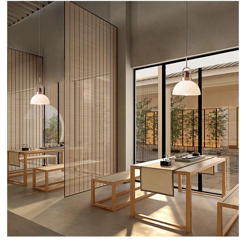 Industrial Glass Pendant Lights Nordic Design Wood Light Lamp Bedside Room Luxury Home Decor Pendant Lamp (WH-AP-186)