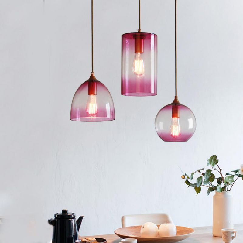 Modern Industrial Glass Pendant Light Restaurant Chandeliers Home Adjustable Lighting Vintage Chandelier Pendant Light