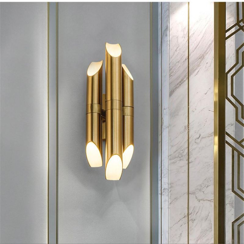 Wall Lamp Post-Modern Minimalist Golden Wall Lamp Hotel Living Room Creative Light