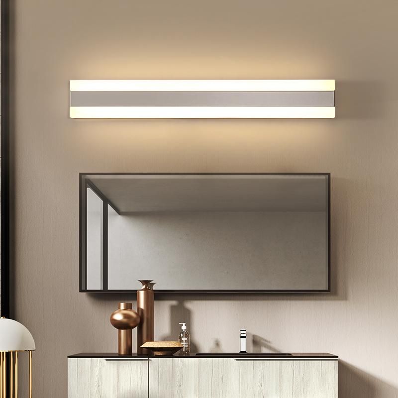 Zhongshan Factory IP44 Bathroom Home Decorative Lighting Acrylic LED Mirror Lamp Wall Light