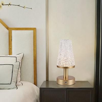 Nordic Decorative Table Lamp Bedroom Simple Creative LED Energy-Saving Night Light Touch to Change Color Long Press to Turn off The Light