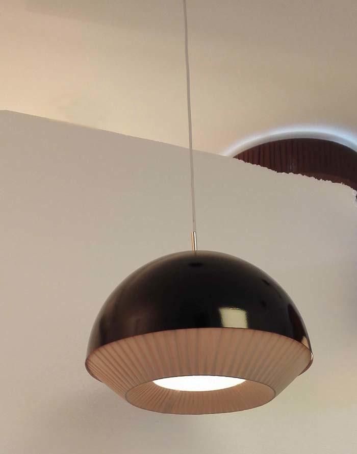 Simple Decorative Modern Pendant Lamp Hanging Lighting in Bright Black