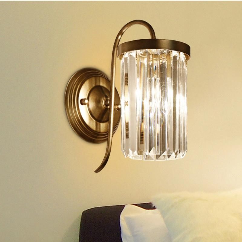 Living Room Wall Lamp Bedroom Bedside Mirror Headlight Stair Corridor Crystal Bedside Light