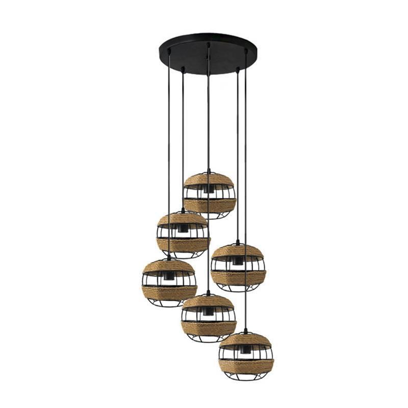 Contemporary Chandelier Restaurant Bar Lantern Decorative Pendant Lamp