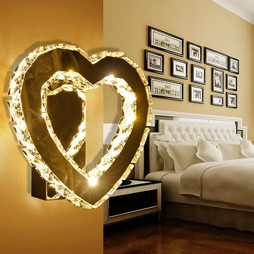 Hotel Modern K9 Crystal Wall Lamp for Room Decoration