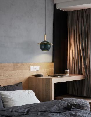 Modern Ceramic Marble Brass Lighting Pendant Globe Light Chandelier
