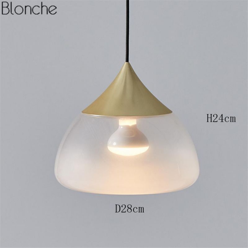 Water Glass Pendant Lights Drop Iron Gold Lamp Modern LED Living Room Bedroom Restaurant Pendant Lamp (WH-AP-156)