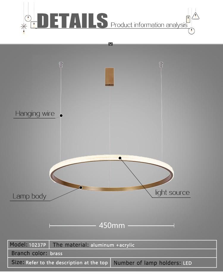 Decorative Home and Project LED Round Big Hotel Chandelier