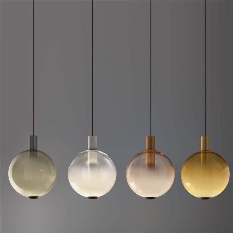 Modern Glass Ball Pendant Lights Creative Designer Luxury Lamp Restaurant Beam Nordic Chandelier (WH-AP-236)