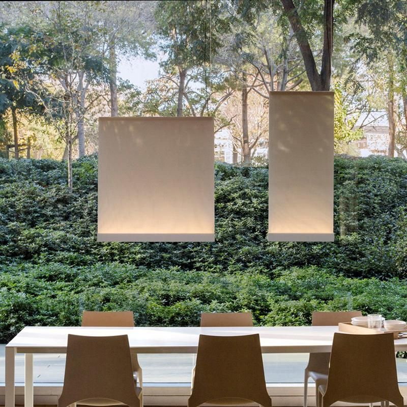 Modern Style Geometric Solid Cube Design Chandelier Exhibition Pendant Lamp