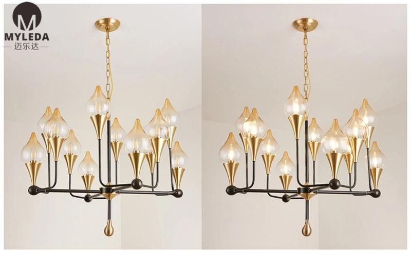 Hotel Lobby Decoration Customized Made LED Chandelier Lighting