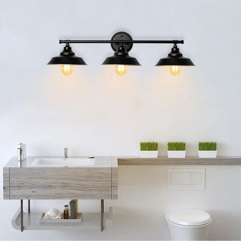 Bathroom Vanity Light 3 Light Wall Sconce Fixture Gooseneck Wall Mount Lamp (WH-VR-107)
