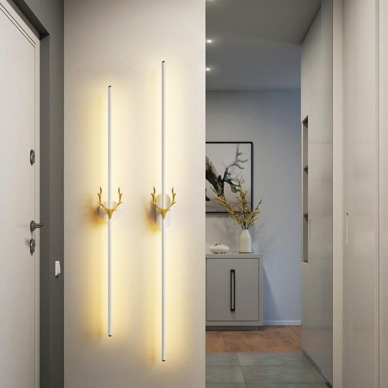 Strip Wall Lamp Modern Bedroom Bedside Light Luxury Living Room Hotel Corridor LED Wall Lamp