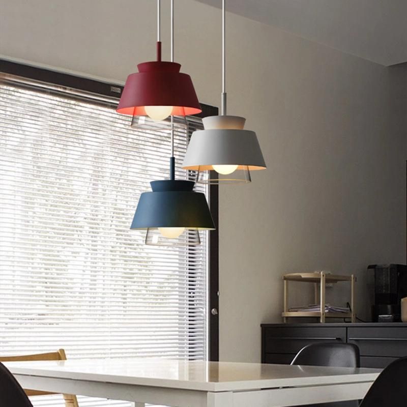 Nordic Iron Pendant Lamp Decor E27 Roth Scandinavian Contemporary Conical Shaped Pendant Lamp (WH-AP-316)