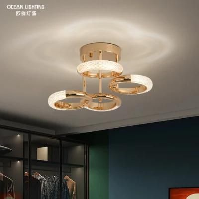 Hotel Ocean Lamp Dining Living Room Modern Simple Flower Special Design LED Ceiling Lighting