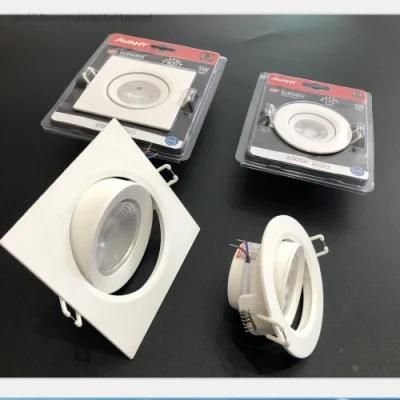 Round/ Square SMD COB Downlight 3W 5W 7W LED Ceiling spot down light