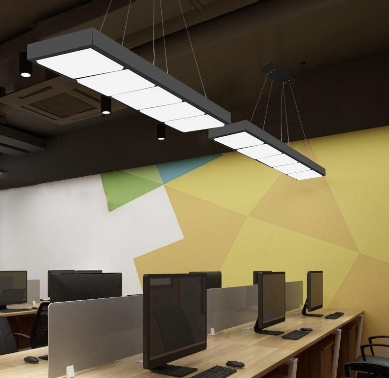 Rectangle Dimming LED 6000K Kitchen Room Pendant Lights Hanging Light Office Linear Light Zf -Cl-078